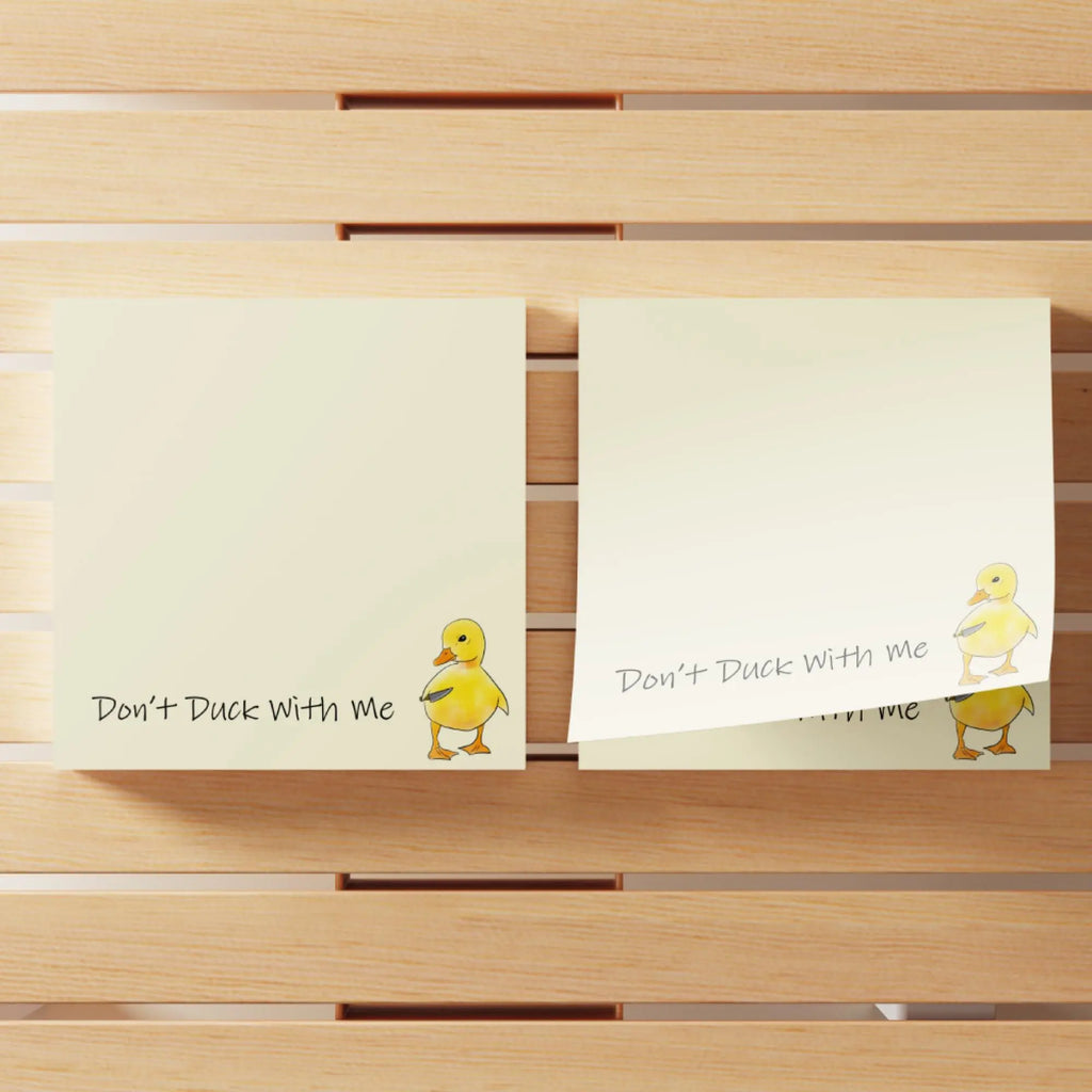 Don’t Duck With Me! Funny Anti-Anxiety Sticky Notes (4-Pack)