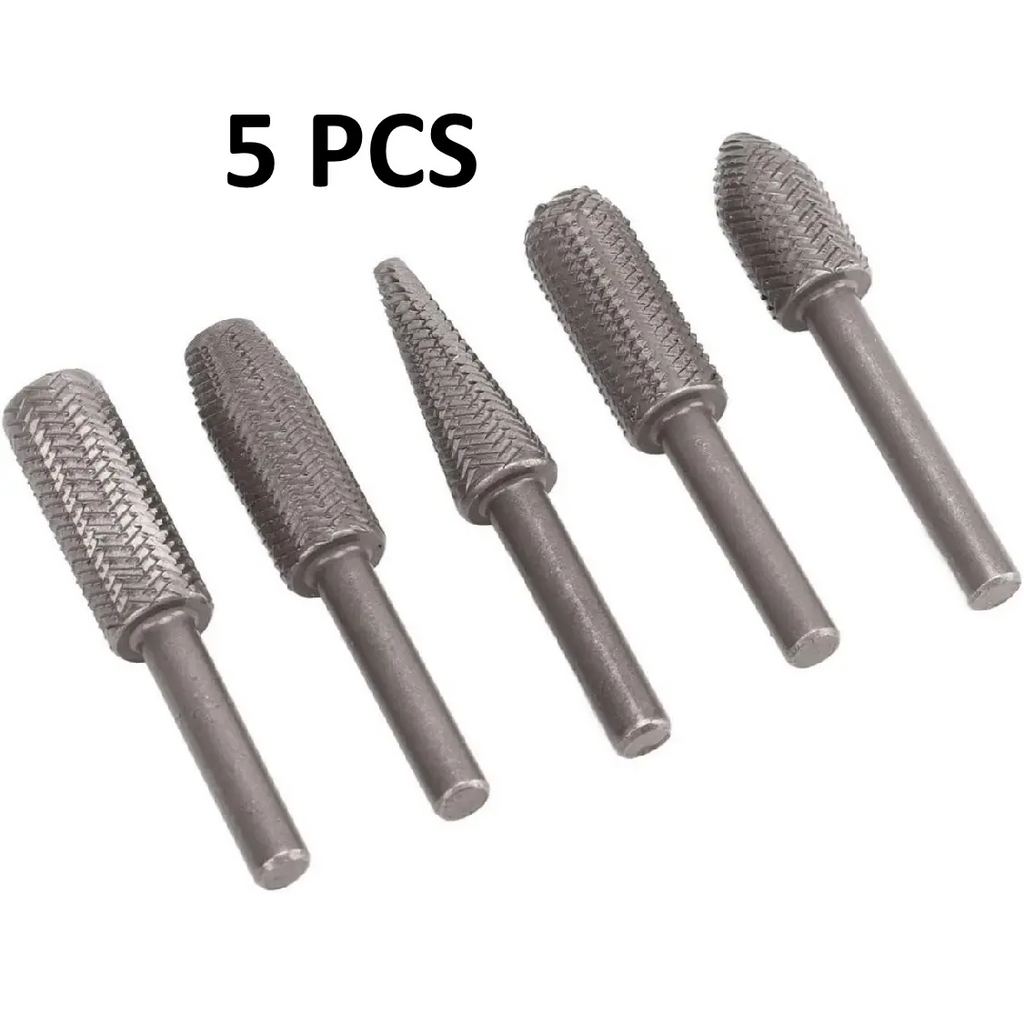 Free Shipping5PCS Tungsten Carbide Rotary File Set – Fast Shaping, Carving & Grinding