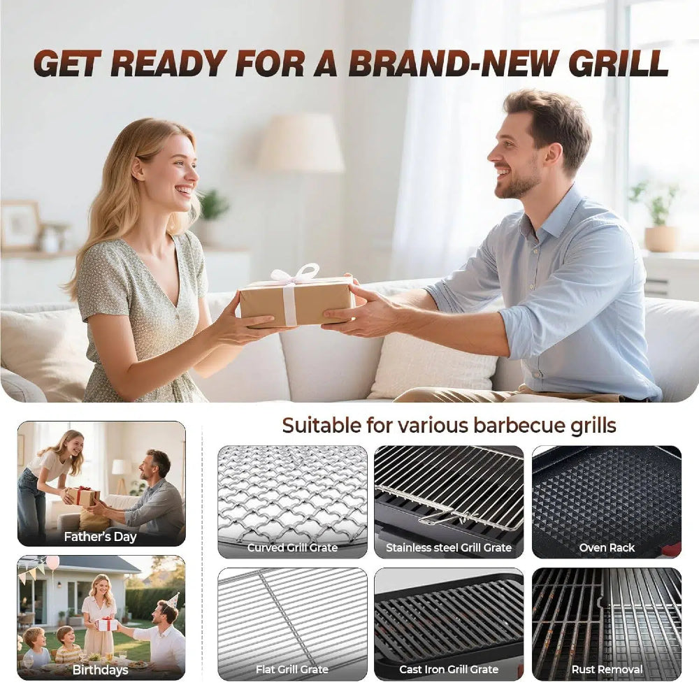 3-Speed Cordless Electric Grill Brush