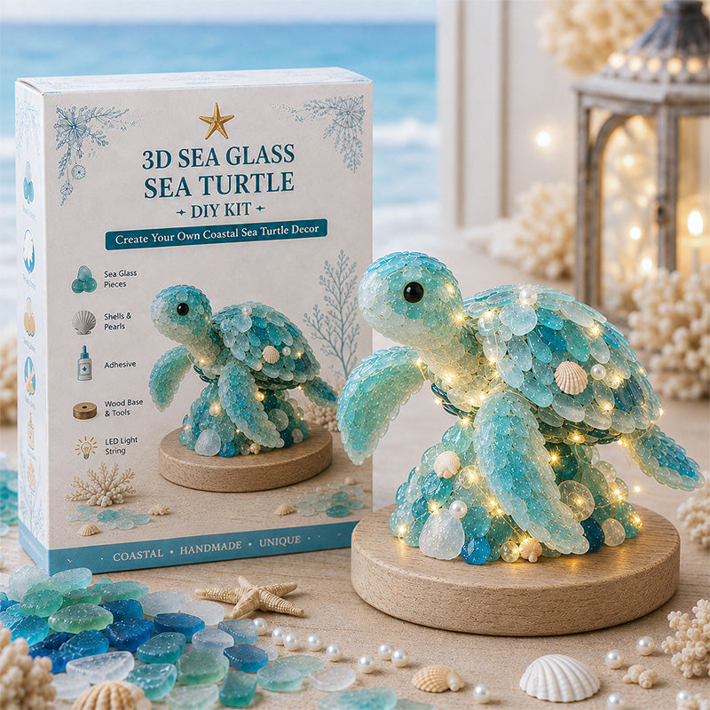 DIY 3D Sea Glass Art Kit – Coastal & Christmas Collection