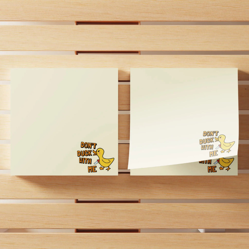 Don’t Duck With Me! Funny Anti-Anxiety Sticky Notes (4-Pack)