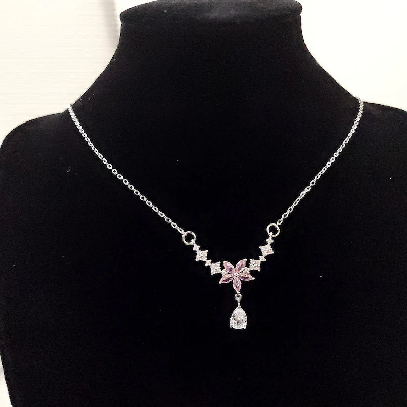 Bridgerton Inspired Floral Necklace