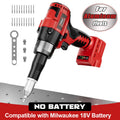 Cordless Electric Pop Rivet Gun Compatible with Milwaukee/Makita/Dewalt Battery