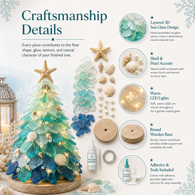 DIY 3D Sea Glass Art Kit – Coastal & Christmas Collection