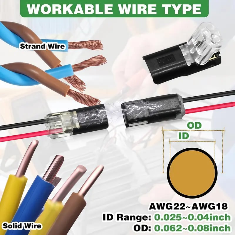 Double-Wire Plug-in Connector Led Light Strip Connectors 1/2/3Pin
