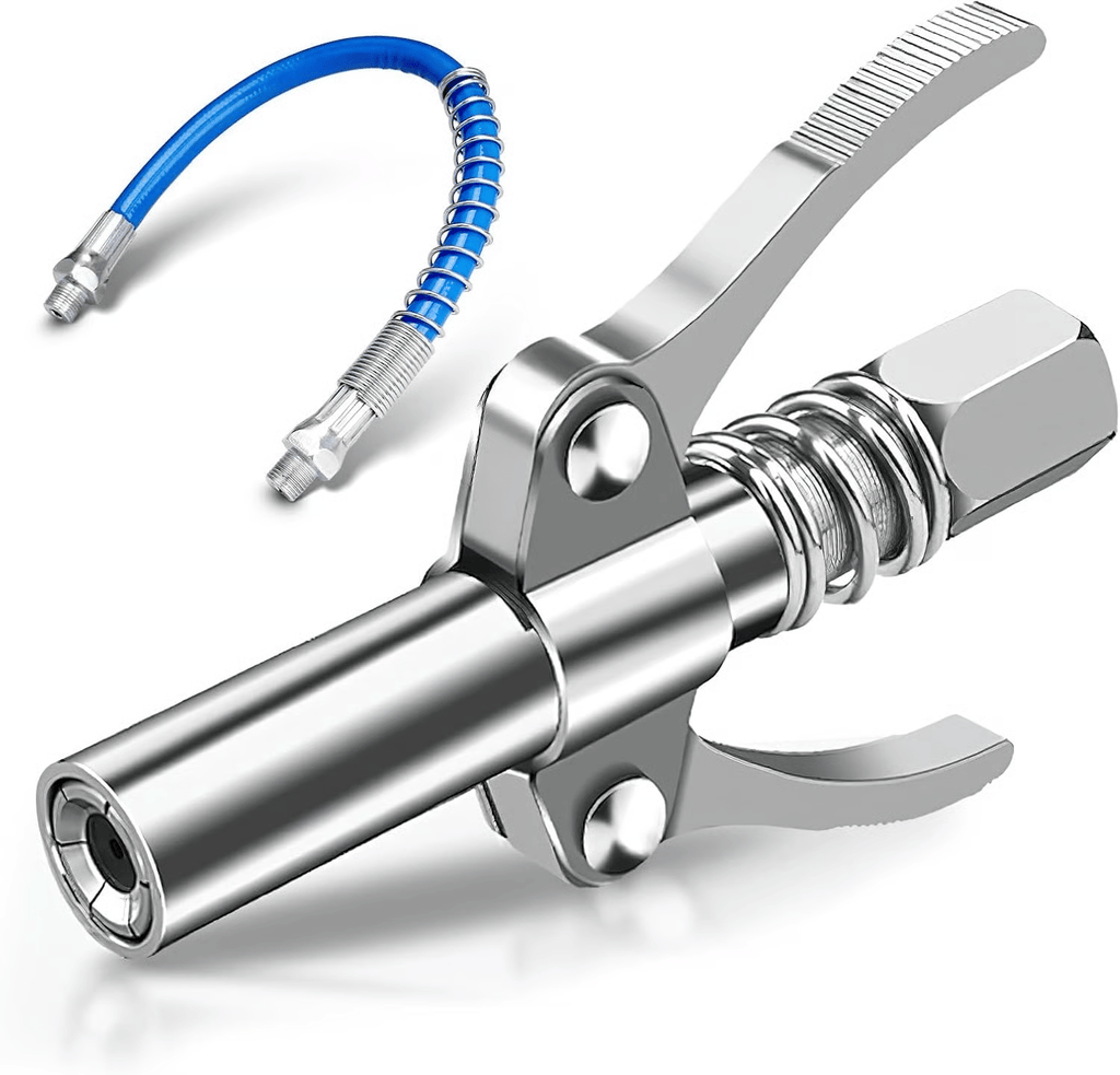 12000PSI 6-Jaw Stainless Steel Leak-Proof Universal Grease Gun Coupler