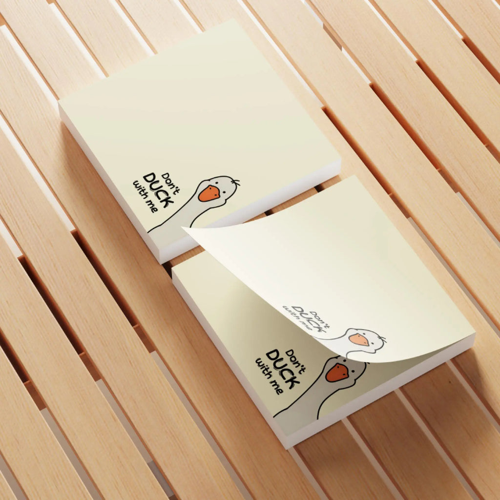 Don’t Duck With Me! Funny Anti-Anxiety Sticky Notes (4-Pack)