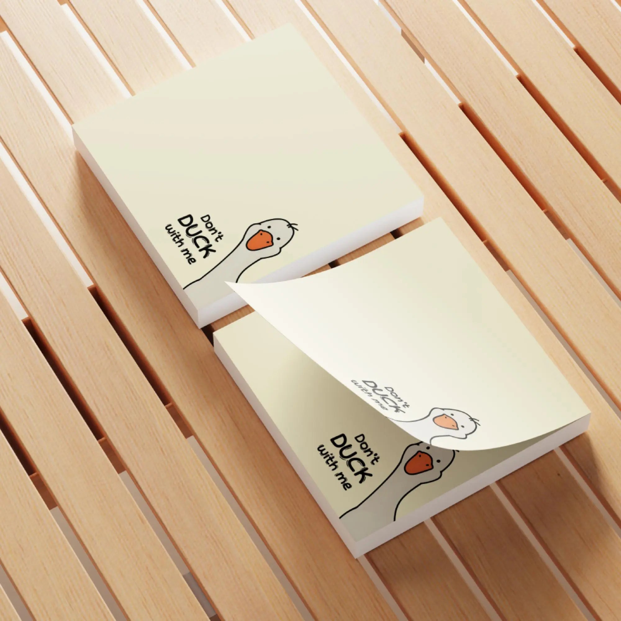 Don’t Duck With Me! Funny Anti-Anxiety Sticky Notes (4-Pack)