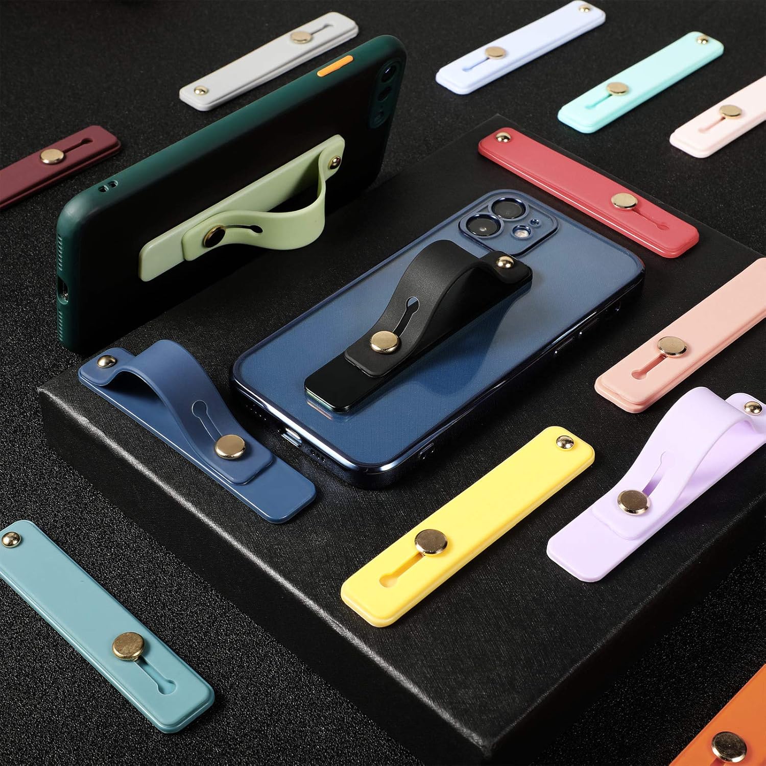 6 Pieces Push-Pull Phone Grip Strap