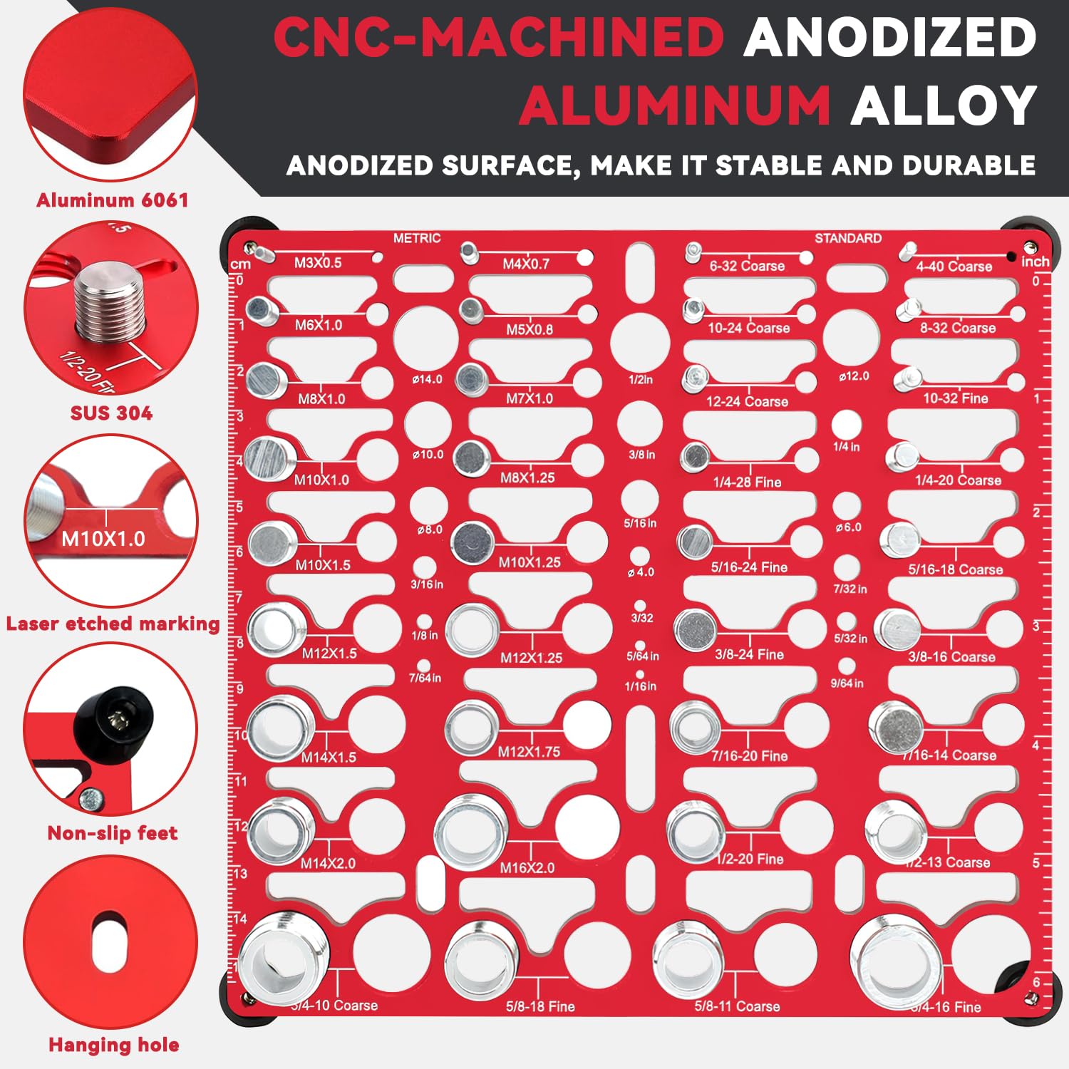2026 New Nut and Bolt Thread Checker (SAE & Metric)