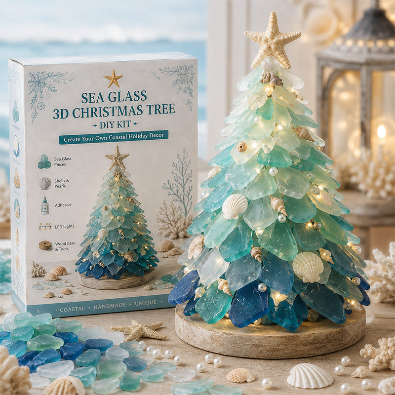 DIY 3D Sea Glass Art Kit – Coastal & Christmas Collection