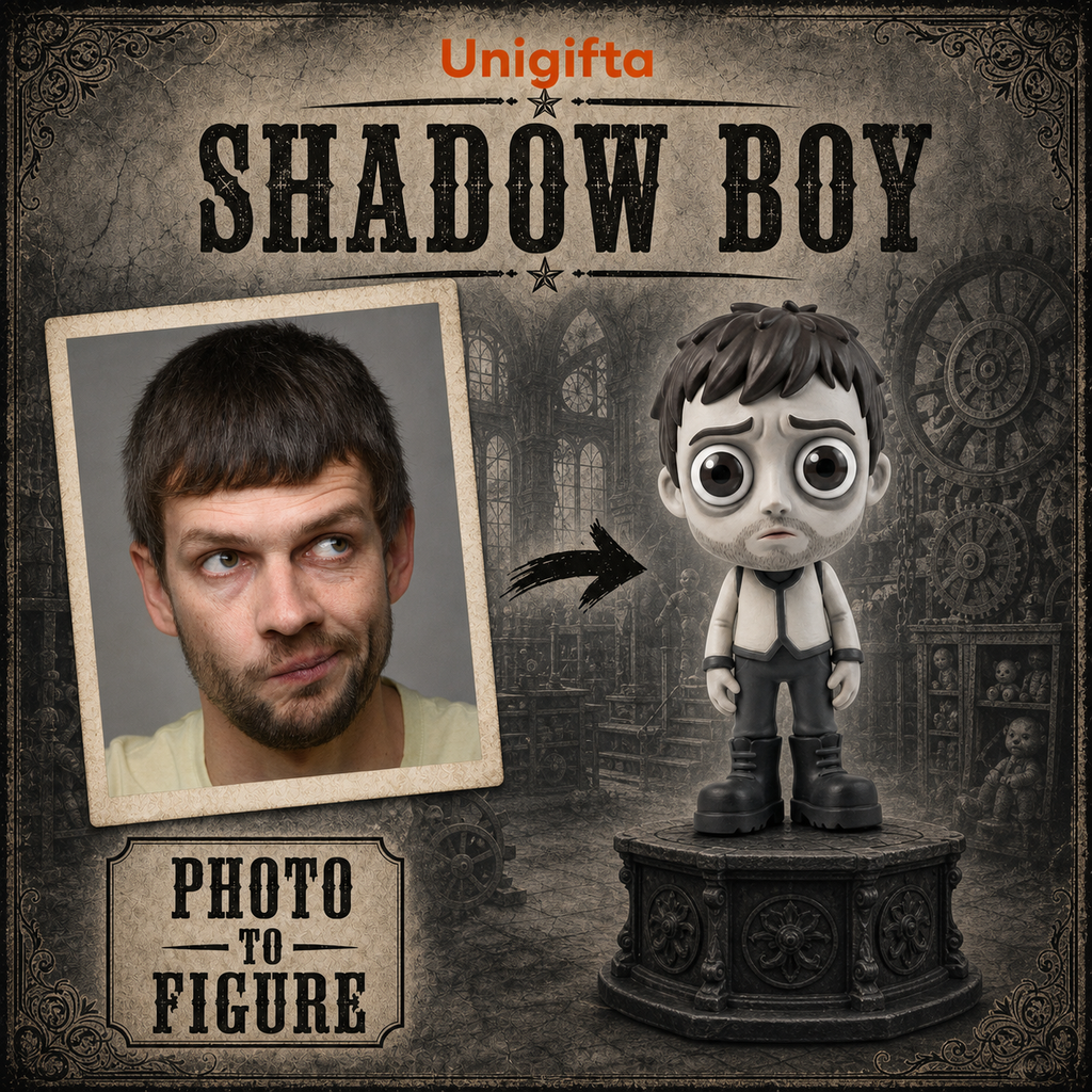 Custom Dark Gothic Figurine – Personalized 3D Avatar