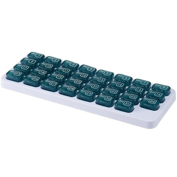 31-Day Detachable Monthly Pill Organizer