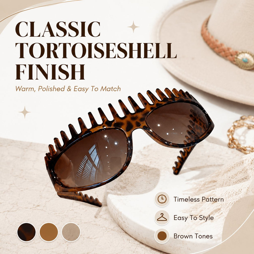 2-In-1 Tortoiseshell Headband Sunglasses