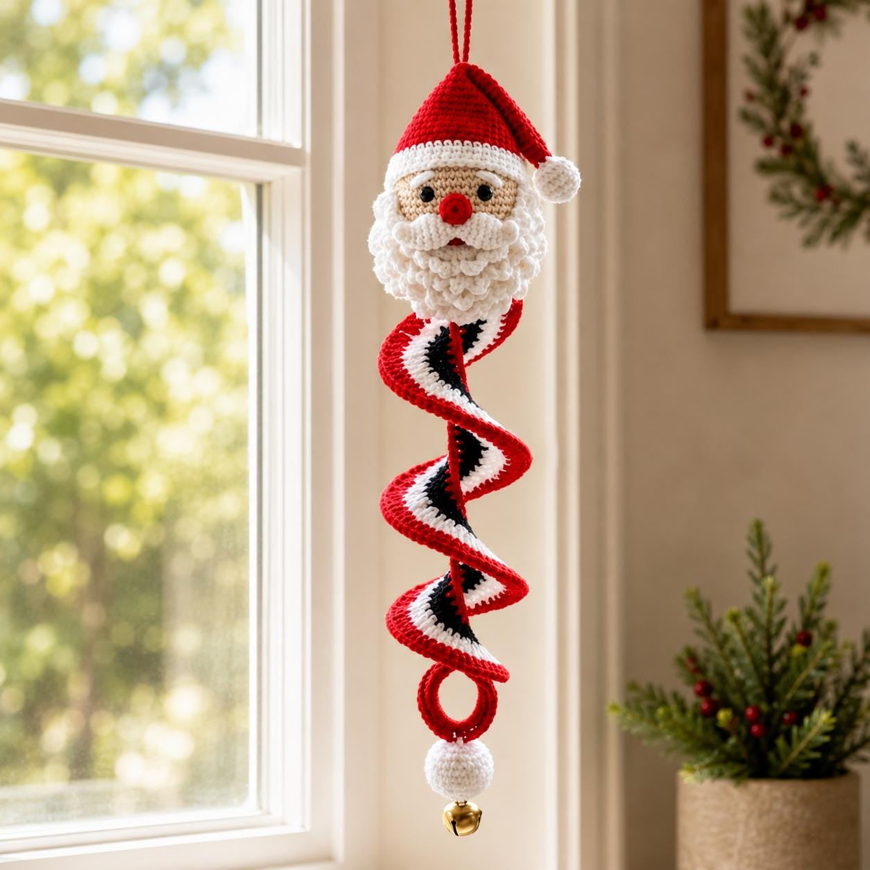Crochet Snowman Spiral Ornament DIY Kit