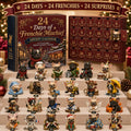 2026 French Bulldog Advent Calendar with 24 tiny Frenchie figurines
