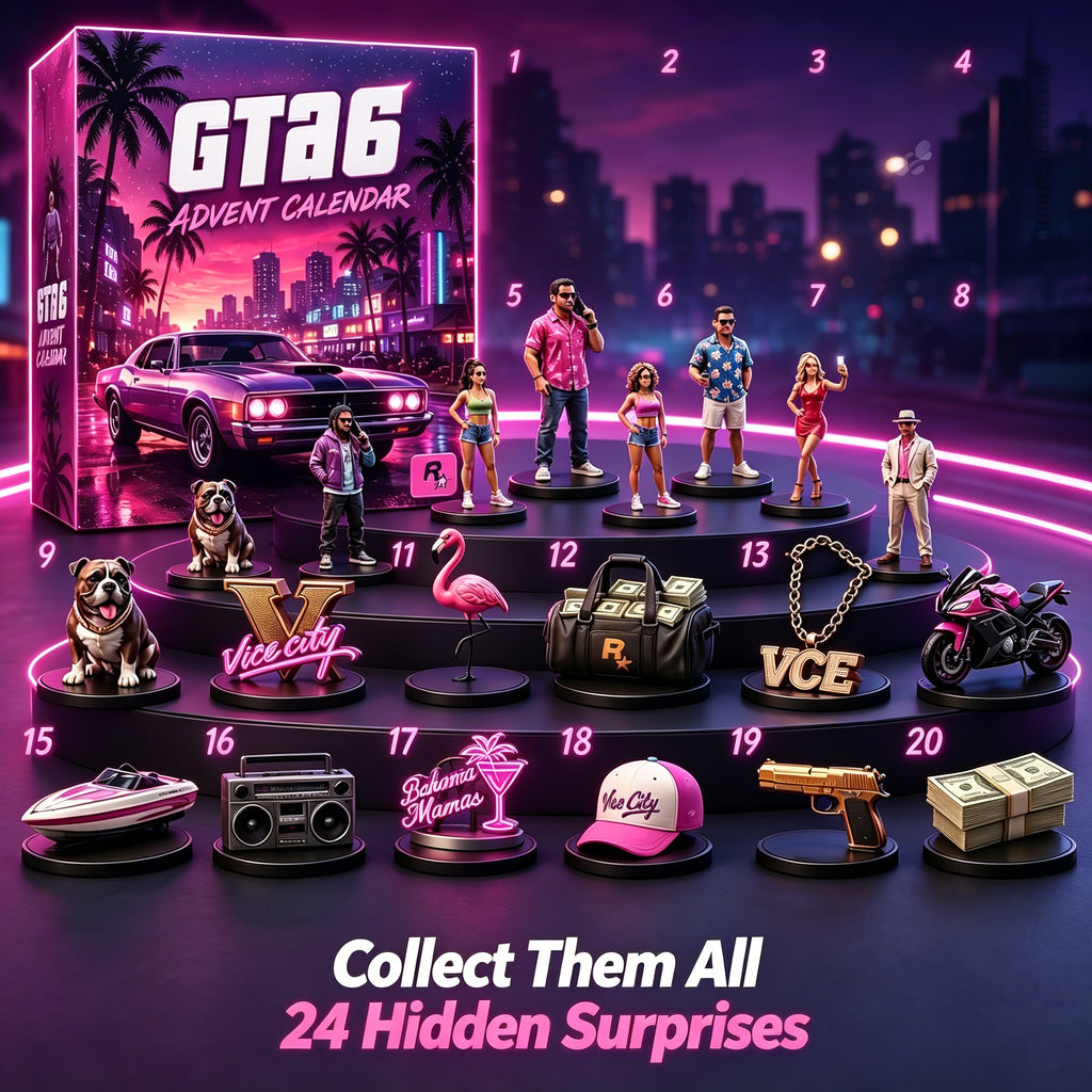 GTA‑6 Advent Calendar – 24 Surprises Gaming Christmas Countdown Gift