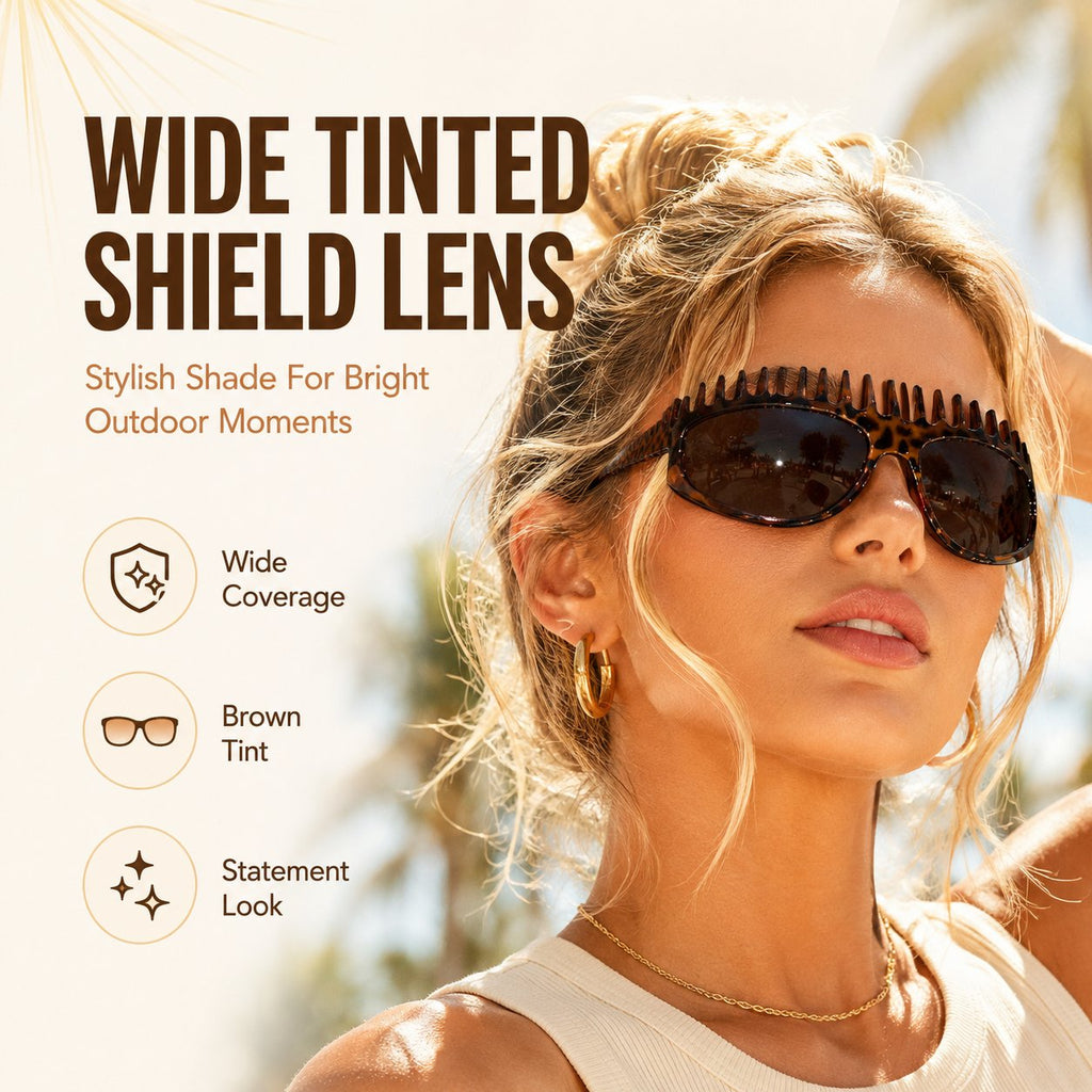 2-In-1 Tortoiseshell Headband Sunglasses