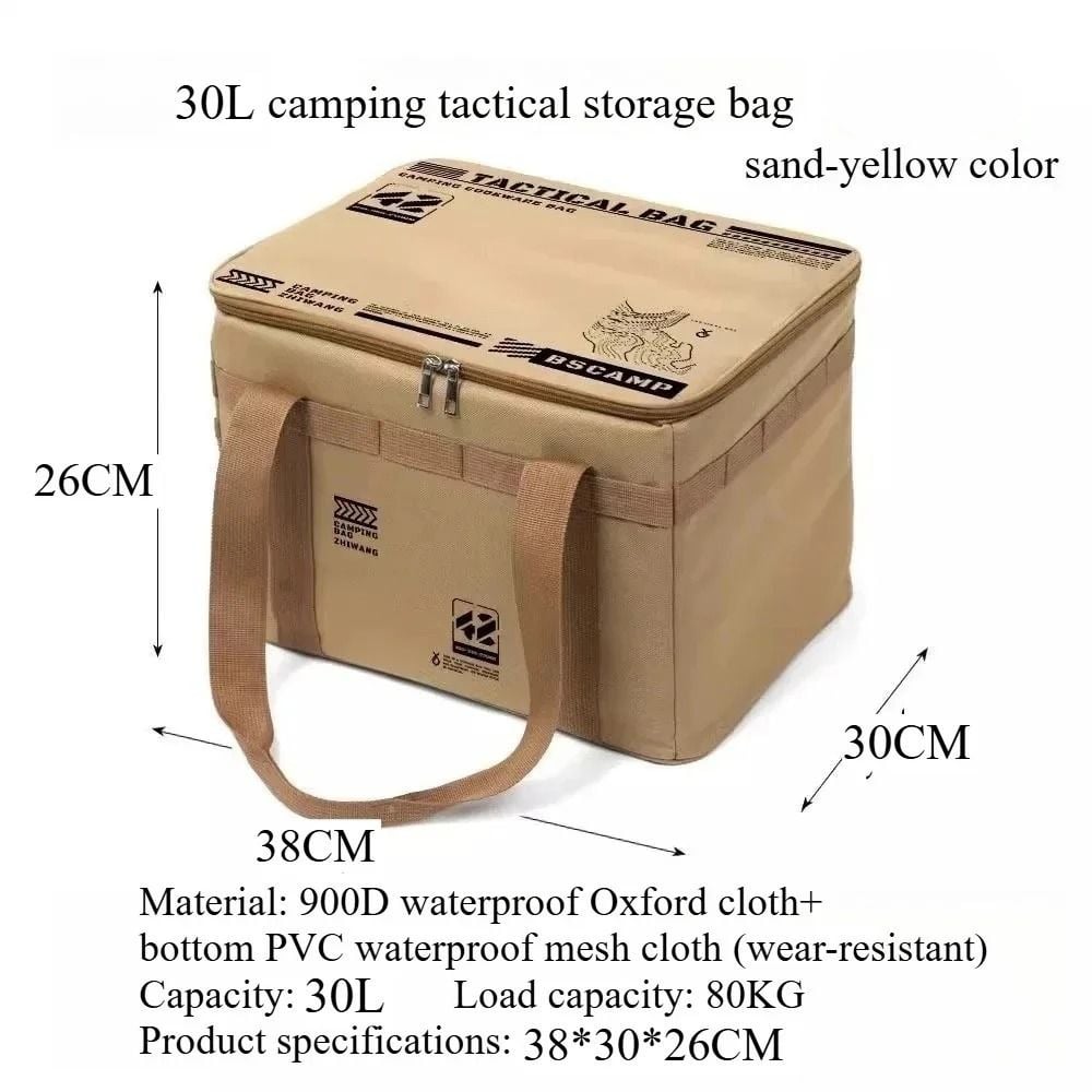 Hot Sale 49% OFFLarge Capacity Outdoor Folding Storage Bag Waterproof Portable Camping & Picnic Organizer