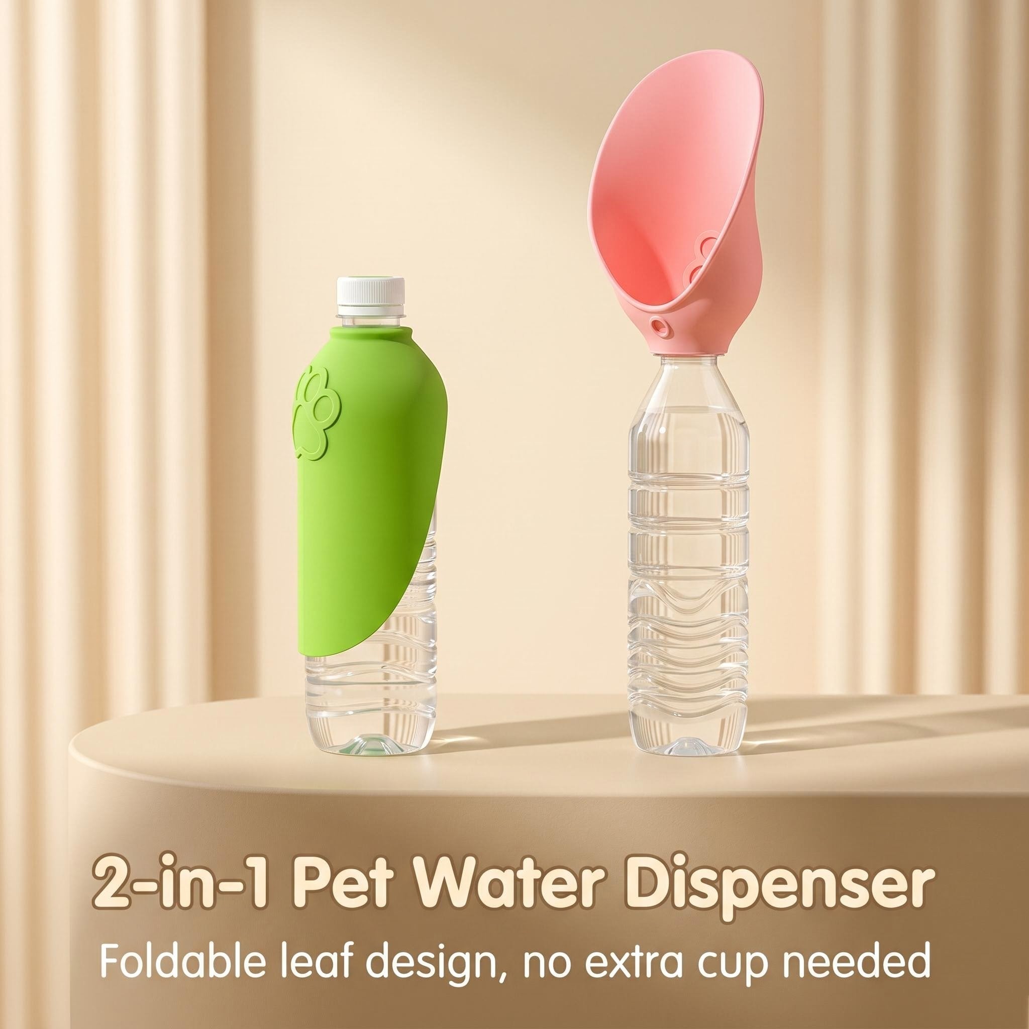Foldable Silicone Leaf Pet Water Adapter
