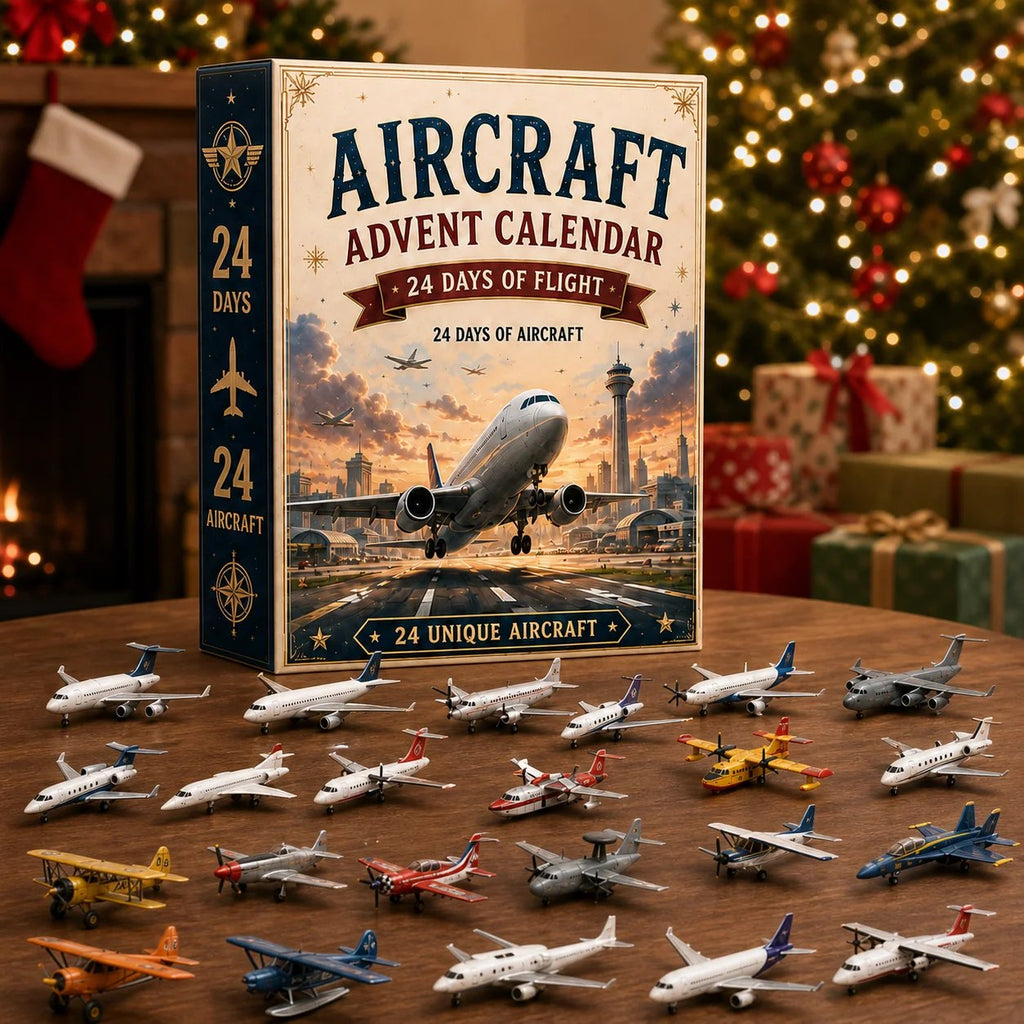 Aircraft Advent Calendar 2026 | 24 Days of Flight with 24 Unique Miniature Airplanes, Jets & Aviation Collectibles