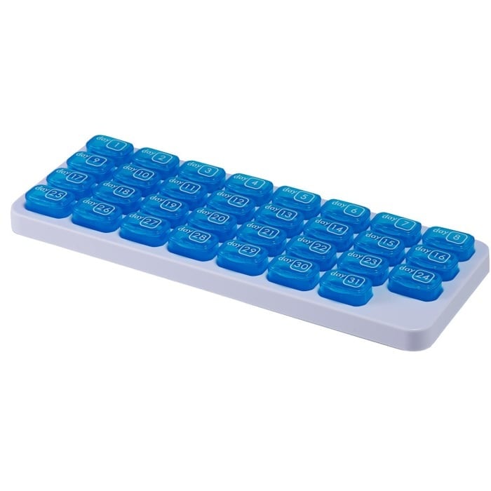 31-Day Detachable Monthly Pill Organizer