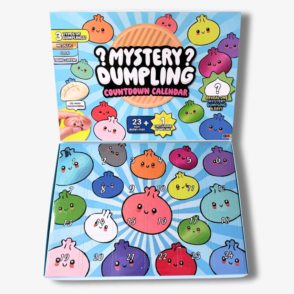 2026 Mystery Dumpling Squishy Blind Box Countdown Calendar, 24 Kawaii Surprise Fidget Toys