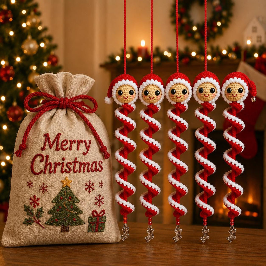 Crochet Snowman Spiral Ornament DIY Kit