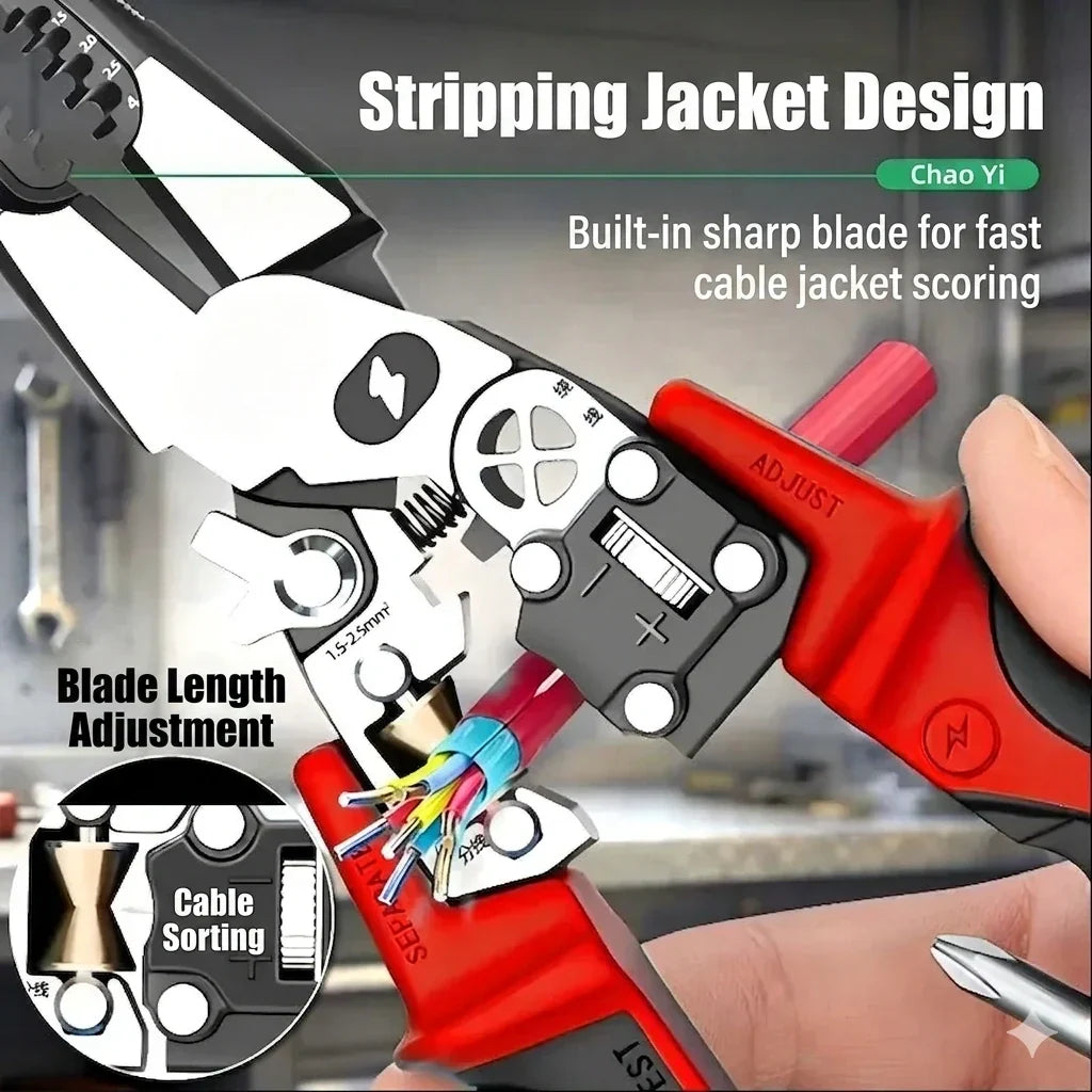 9-in-1 Multi-Functional Digital Display Electrician’s Pliers