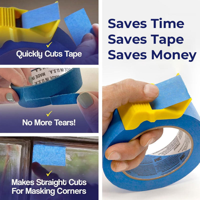 Foam Tape Cap Dispenser for Painters, Crafters, and Masking Tape Cutting