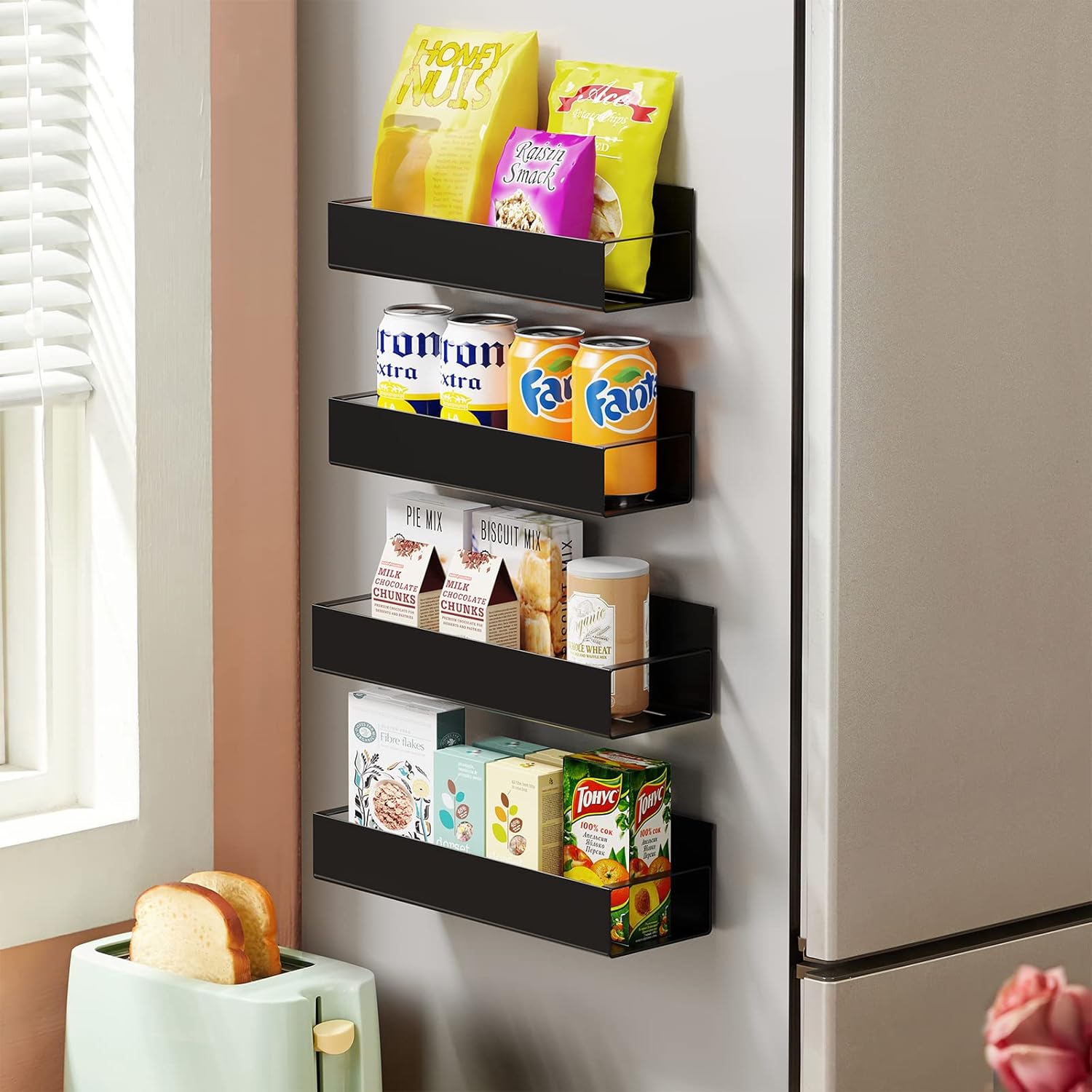 Punch-free Magnetic Storage Rack Organize —— Space-saving Kitchen Organizer