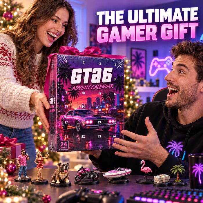 GTA‑6 Advent Calendar – 24 Surprises Gaming Christmas Countdown Gift