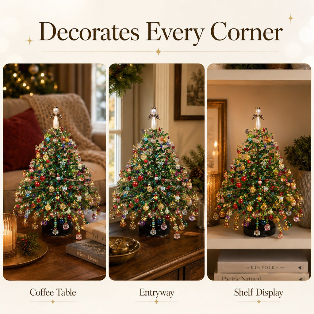 HOT SALE 49% OFFDIY Beaded Christmas Tree Kit – Create Your Own Sparkling Holiday Decoration