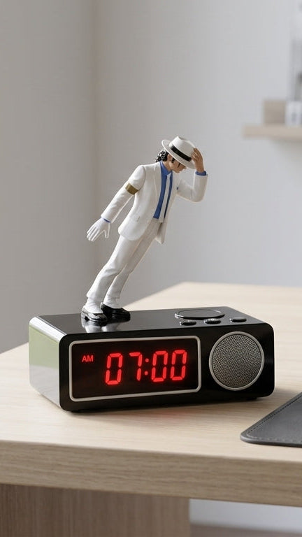 The King of Pop "Smooth Criminal" 45° Lean Collector's Alarm Clock