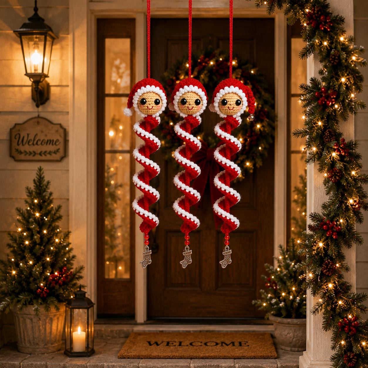 Crochet Snowman Spiral Ornament DIY Kit