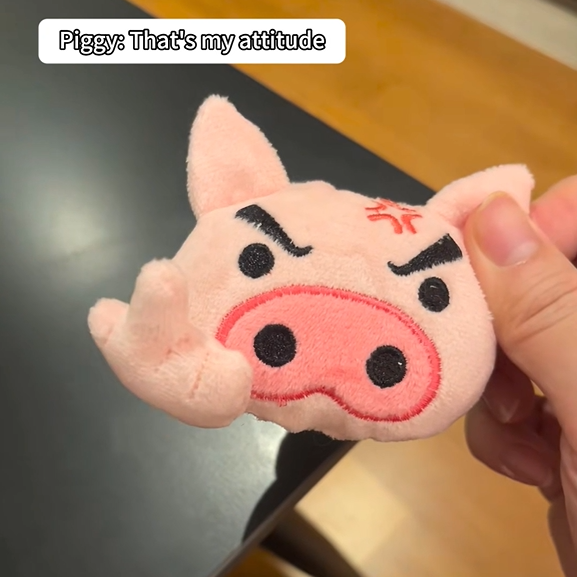 Cute Angry Pig Plush Toy