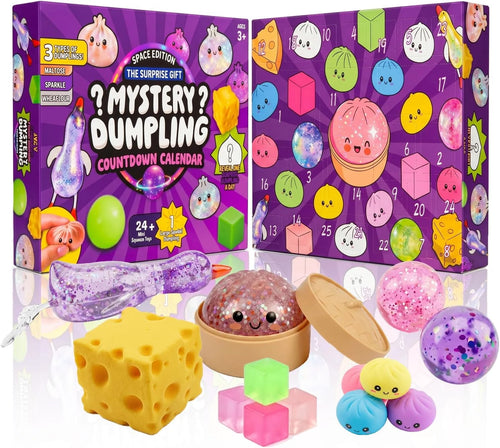 2026 Squishy Advent Calendar, 25-Day Countdown with Food-Inspired Squishy Surprises