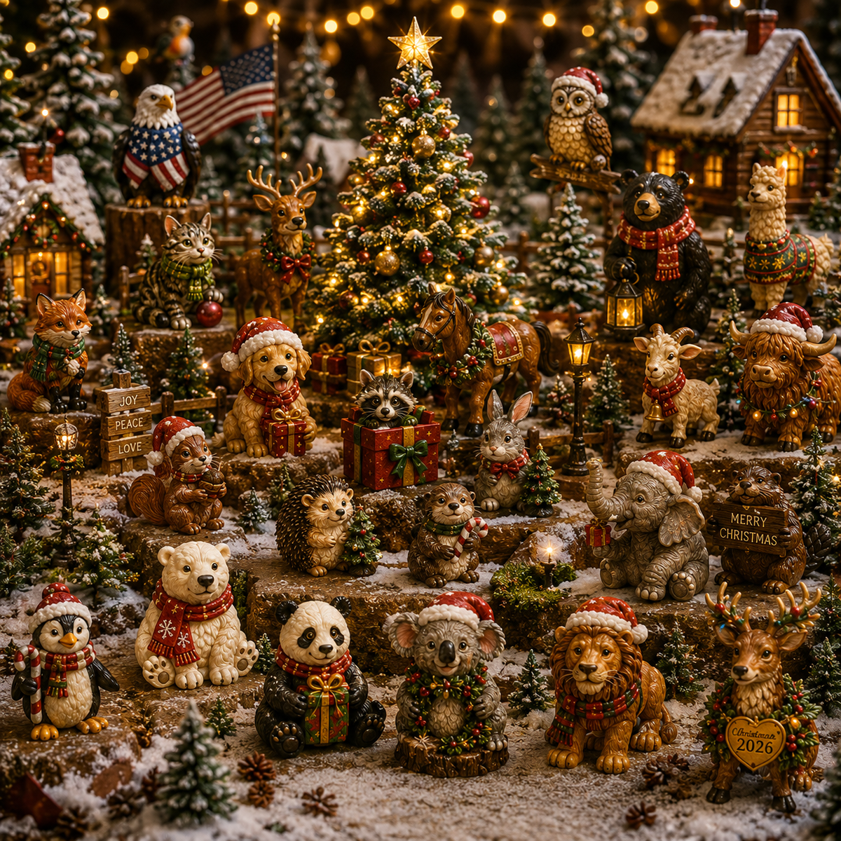 Collectible Christmas Animal Advent Calendar-24 Days · 24 Holiday Animal Friends · 24 Little Christmas Memories