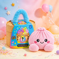 Cute Plush Dumpling Blind Box Steamer Basket – Soft Squishy Stress Relief Stuffed Animal Gift for Kids & Kawaii Lovers