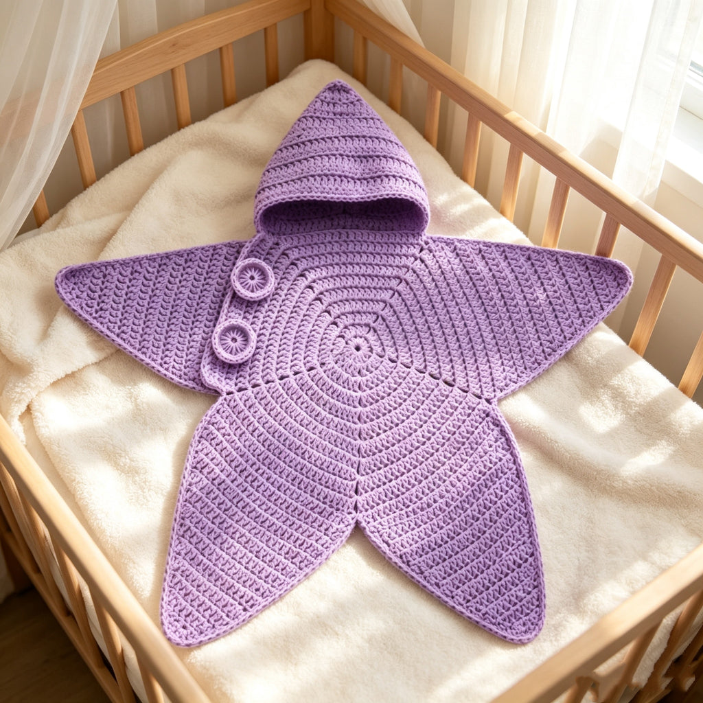 Seal Star™ Cozy Starfish Knitted Baby Sleeping Bag & Swaddle