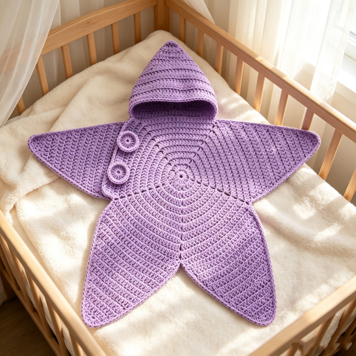 Seal Star™ Cozy Starfish Knitted Baby Sleeping Bag & Swaddle