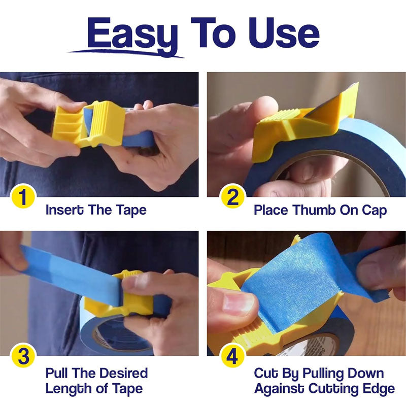 Foam Tape Cap Dispenser for Painters, Crafters, and Masking Tape Cutting