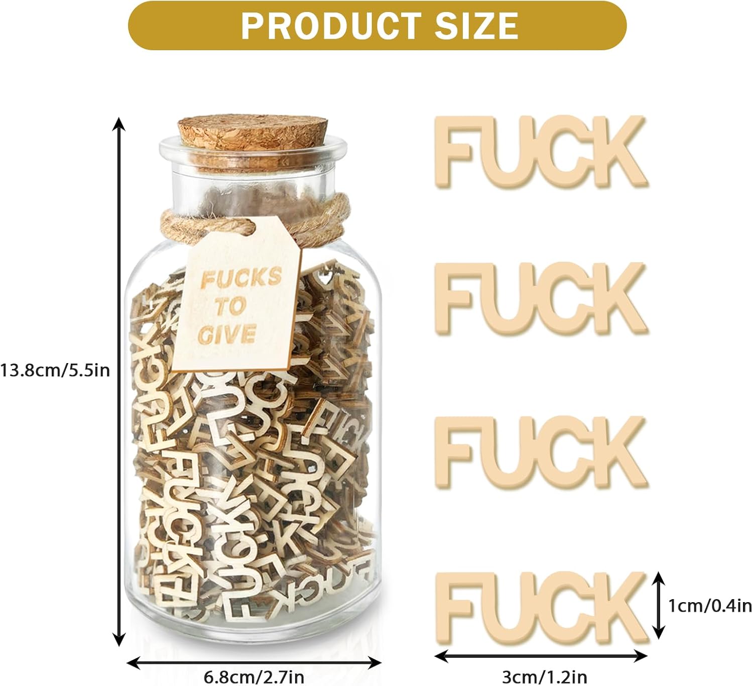 F*cks to Gift JarHilarious Gift for Friends & Colleagues