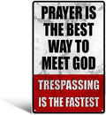 Funny "No Trespassing" Metal Warning Sign