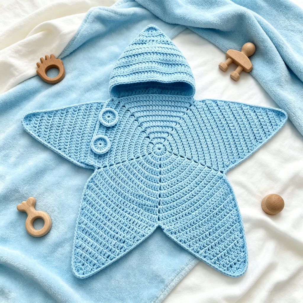Seal Star™ Cozy Starfish Knitted Baby Sleeping Bag & Swaddle