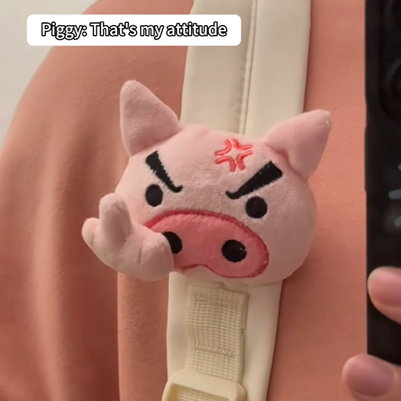 Cute Angry Pig Plush Toy