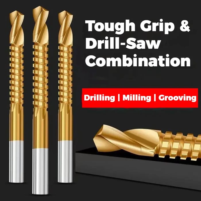 6PCS Titanium-Plated High-Speed Steel Drill Bits Set