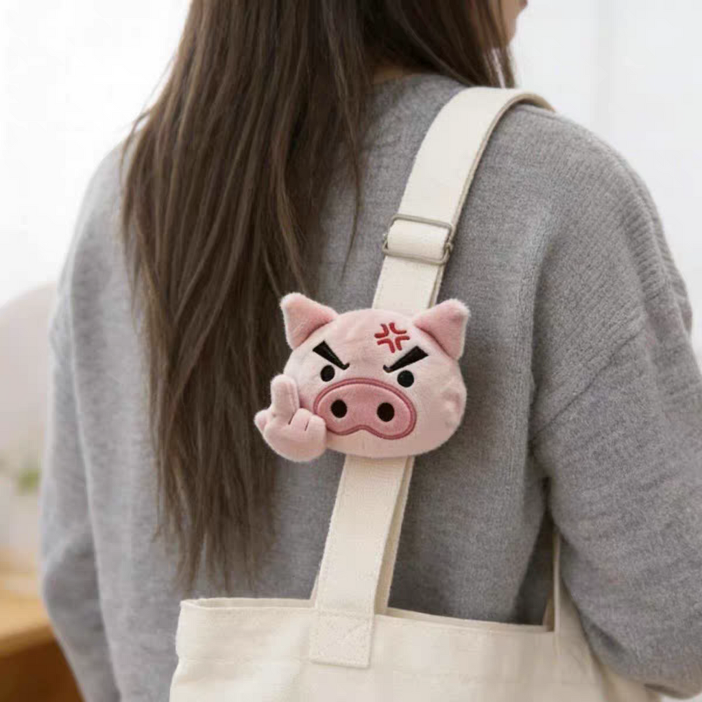 Cute Angry Pig Plush Toy