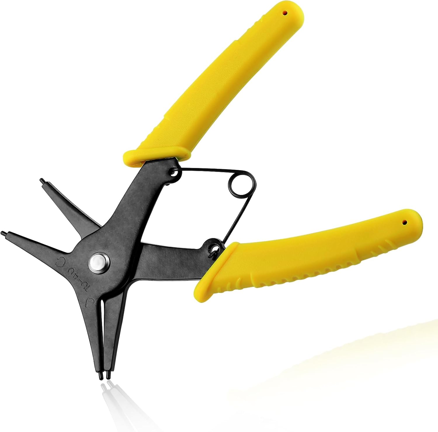 2-in-1 Snap Ring Pliers - Internal & External Circlip Pliers for 10-40mm Snap Rings
