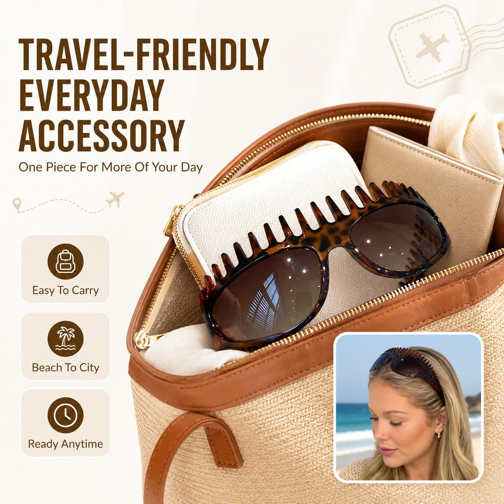 2-In-1 Tortoiseshell Headband Sunglasses